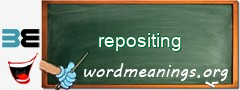 WordMeaning blackboard for repositing